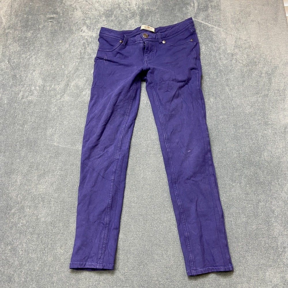 Vintage Iris Jeans Womens Medium Purple Denim Skinny Leg Medium Wash Casual Wear